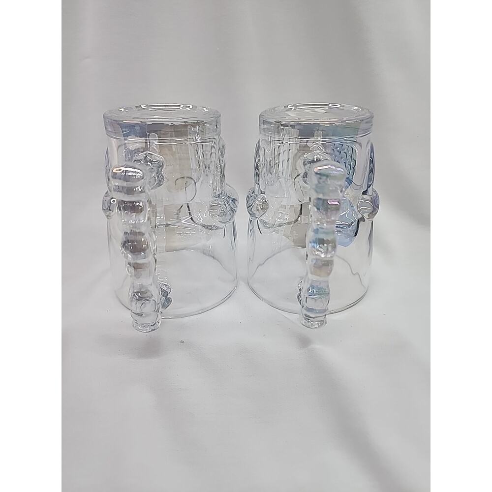 Luster Glass Skull Mugs Set Of 2 LargeCapacity No Cracks Or Chips Read Descript - Picture 8 of 15
